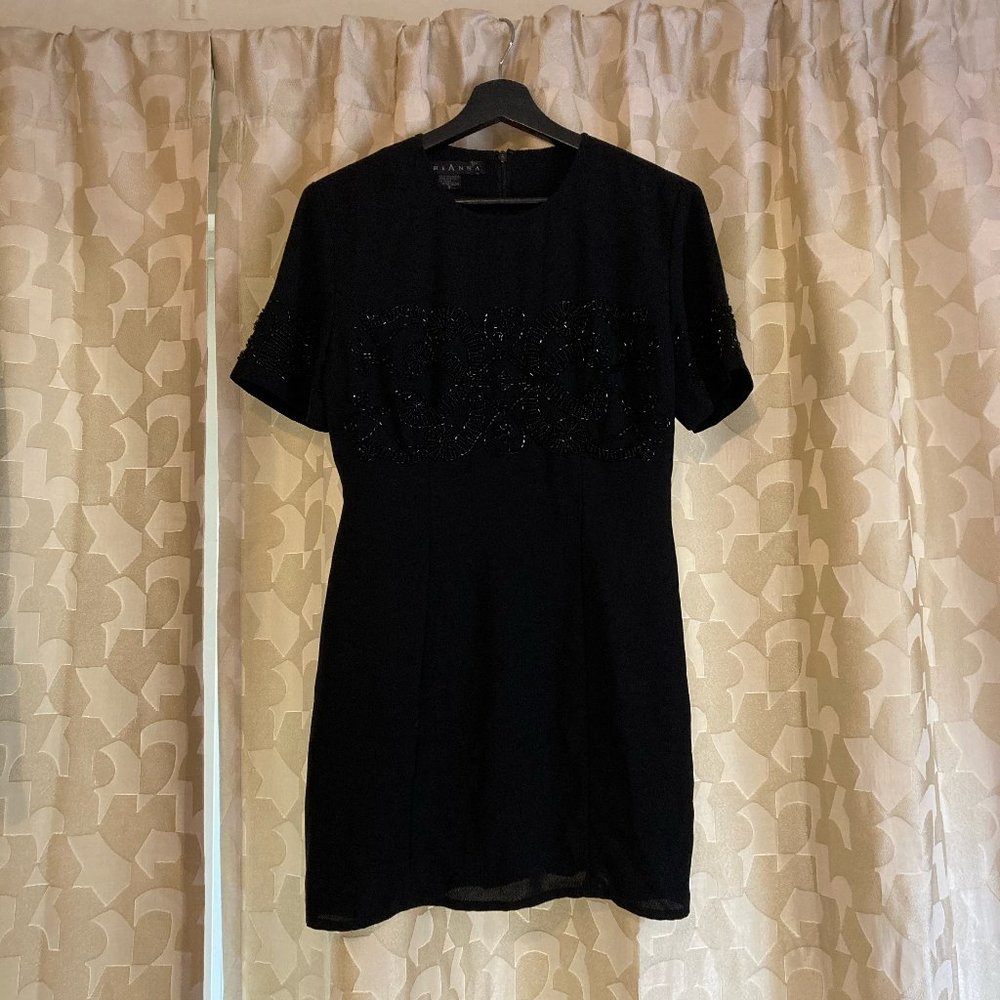Vintage 80's Beaded Mini Dress
